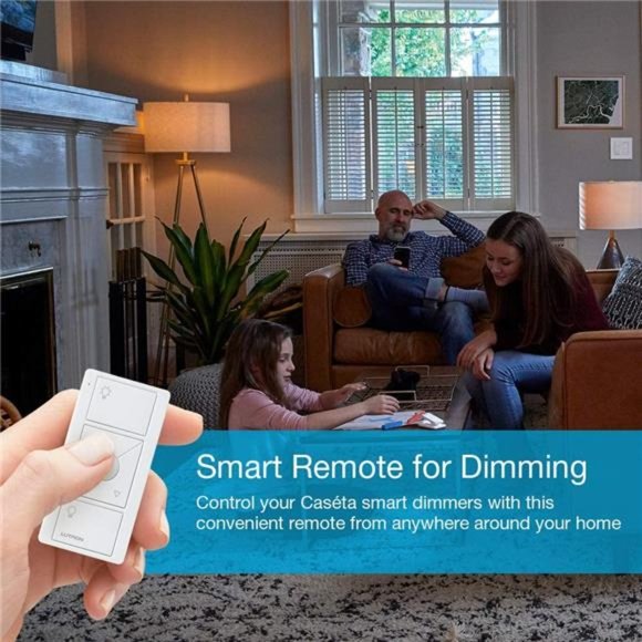 Pico Smart Remote Control for Caséta Smart Dimmer Switch |PJ2-3BRL-WH-L01R White - Picture 4 of 5